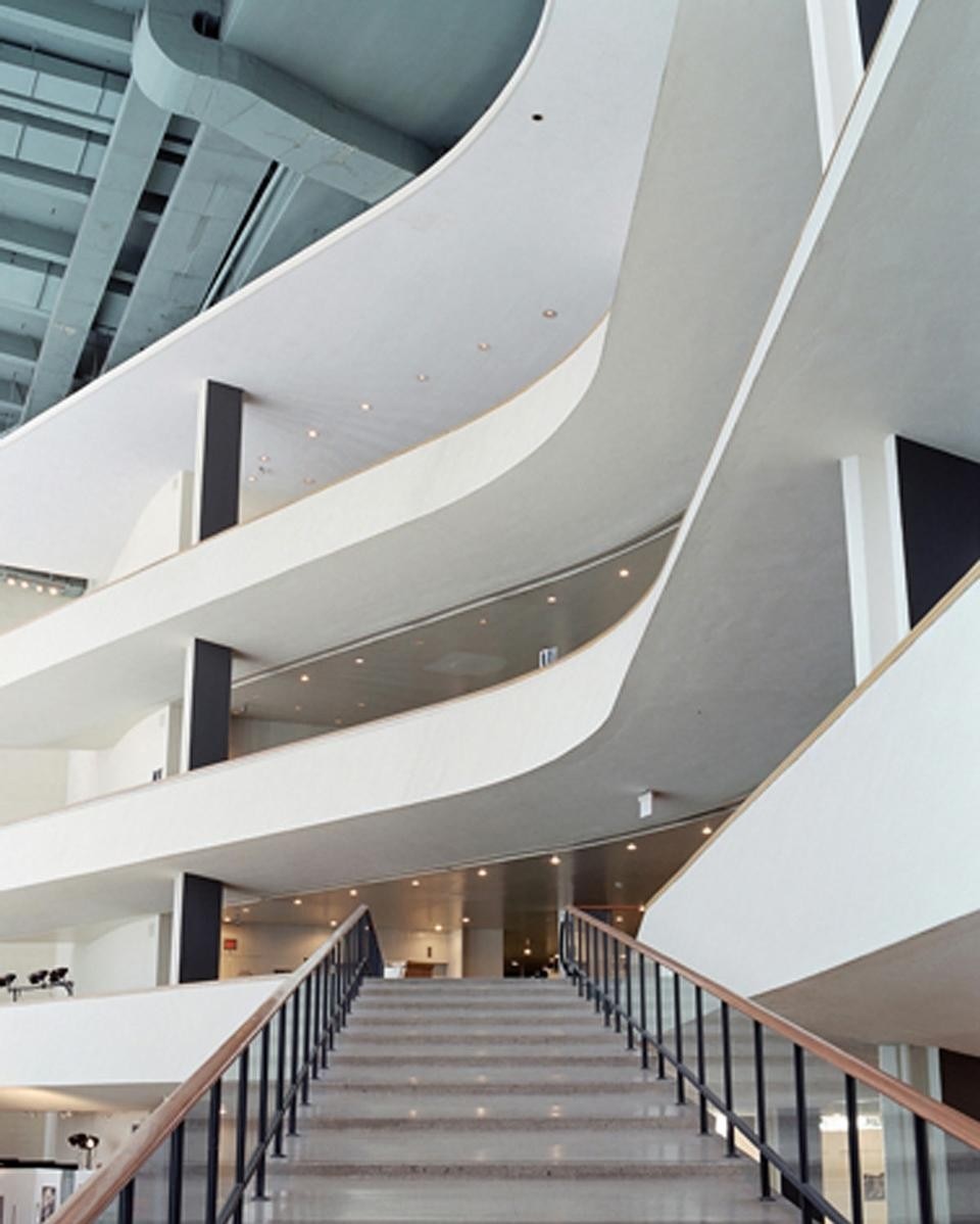 Niemeyer, Le Corbusier and others, UN building, 1952. The foyer
