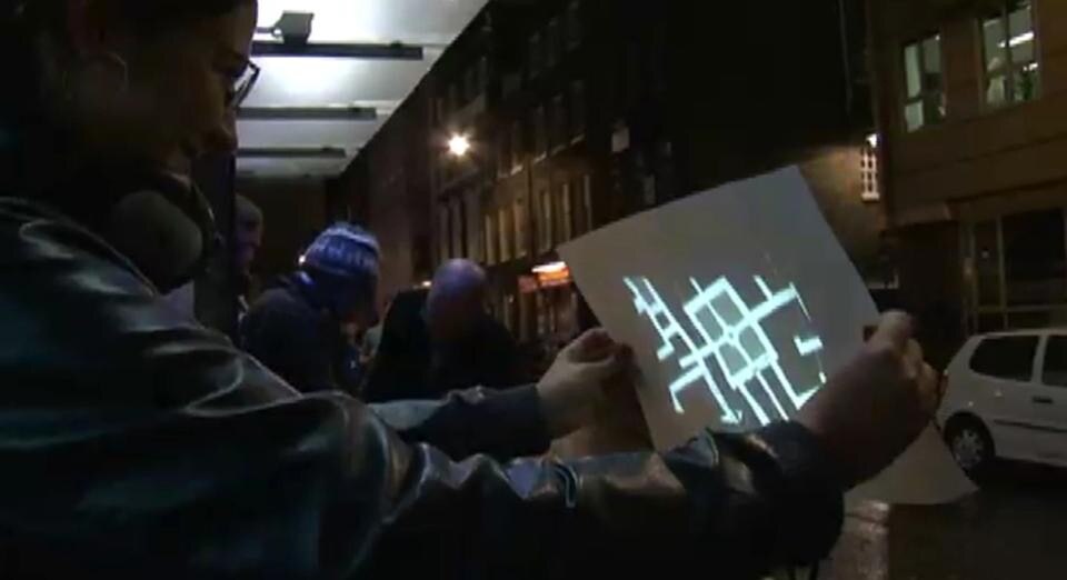 Top image: UrbanISO (Mac Oosthuizen & Joshua Noble). Above: Give me back my broken night (screenshot video) <a href= "http://www.productofcircumstance.com"
TARGET= "_BLANK"> 
productofcircumstance.com</A>