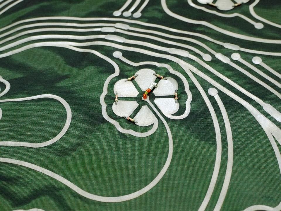 A detail of the blanket