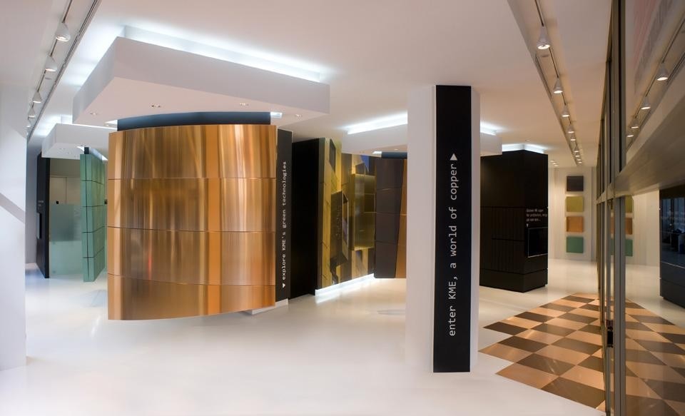 View of KME's Milan showroom