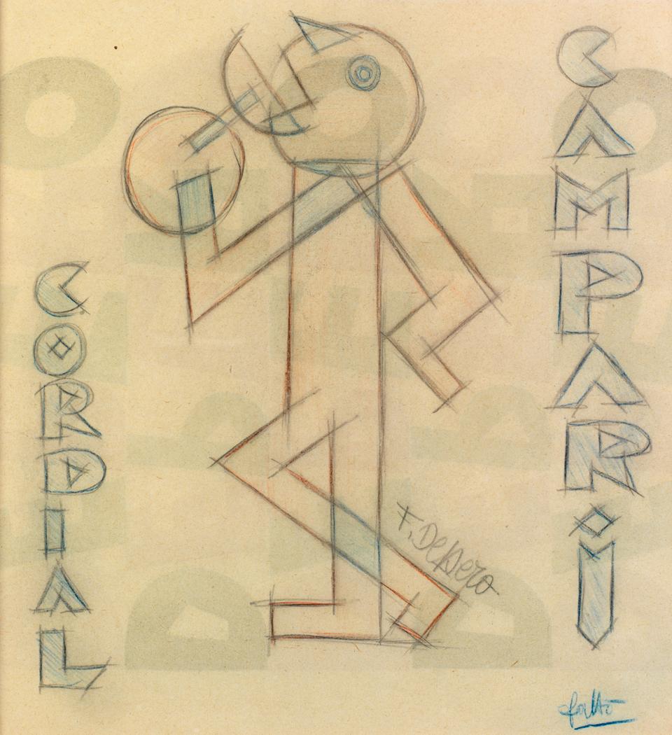 Fortunato Depero, sketch from the <em>Libro Unico Futurista</em>