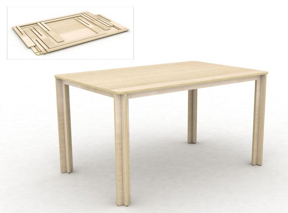 Top: Pietro Leoni, <em>Chaise_Lounge</em>. Above: Massimo Barbierato, <em>Jig saw</em> table