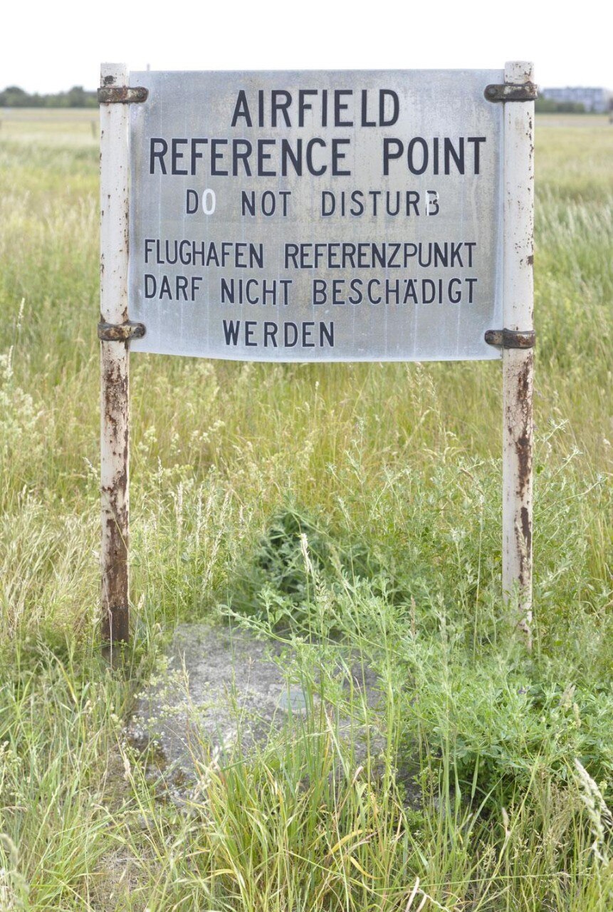 A detail of the grounds of the former Tempelhof airport