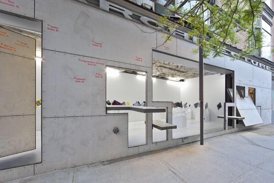 Archizines at Storefront for Art and Architecture. Exhibition design by Another Pamphlet