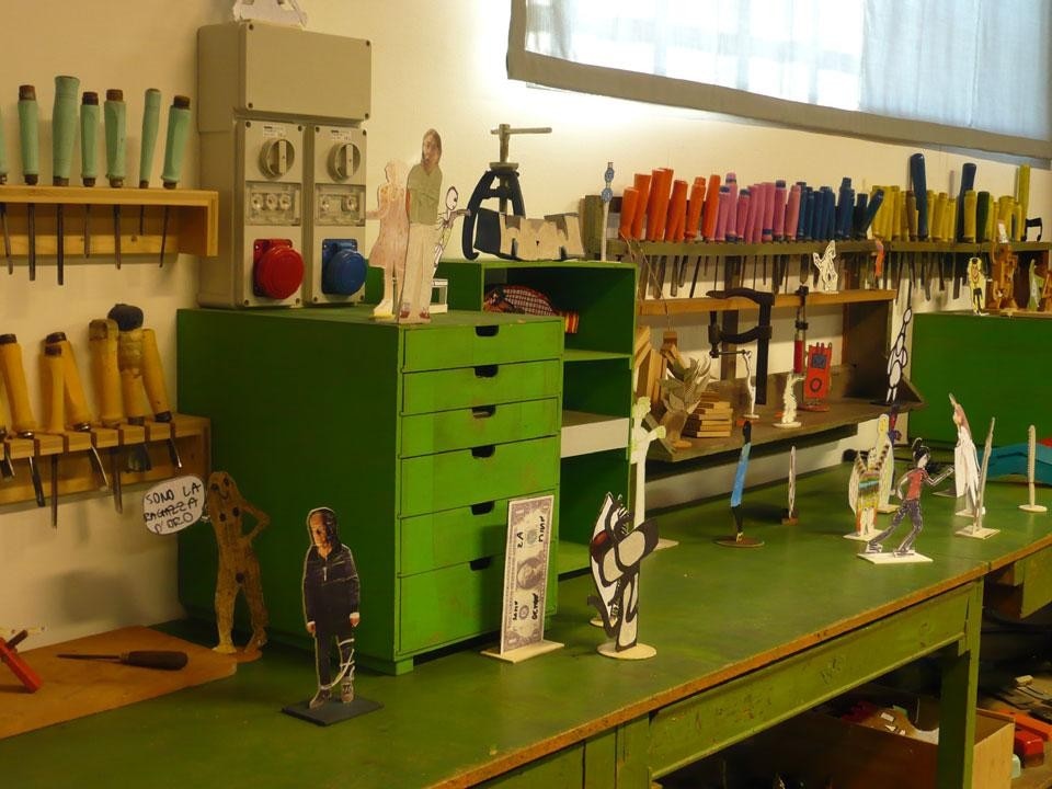 <em>Wurmkos Figures</em>, at the Giovanni Sacchi Archive, installation view