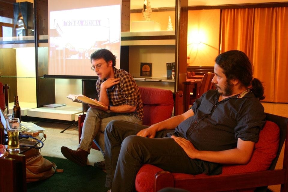 A discussion between writers Muharem Bazdulj and Joshua Cohen, part of Triple Canopy's <em>Perfect Strangers</em> program at Collegium Artisticum in Sarajevo