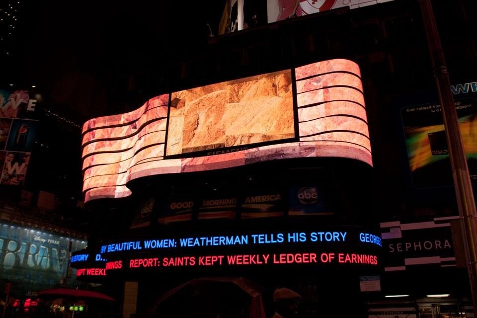 Seoungho Cho, <em>Buoy</em> installation at Times Square, New York. Photo by Ka-Man Tse for the Times Square Alliance