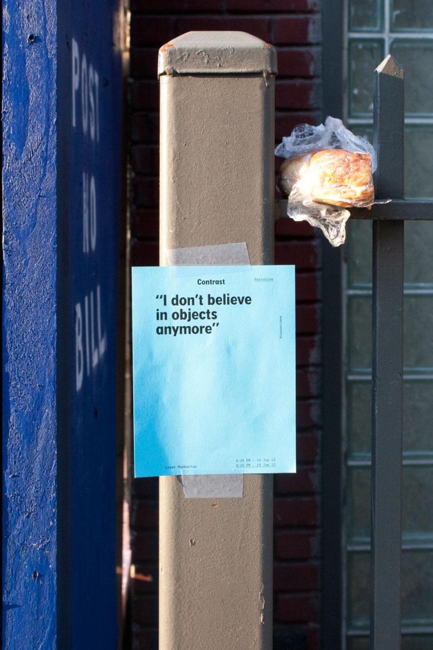 Each of the components of <em>#platform</em> can find their way back to the streets of New York as flyers Each of the components of <em>#platform</em> can find their way back to the streets of New York as flyers