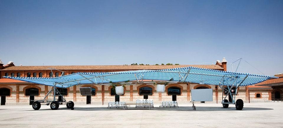 Andrés Jaque Arquitectos, <em>Escaravox</em> mobile structure