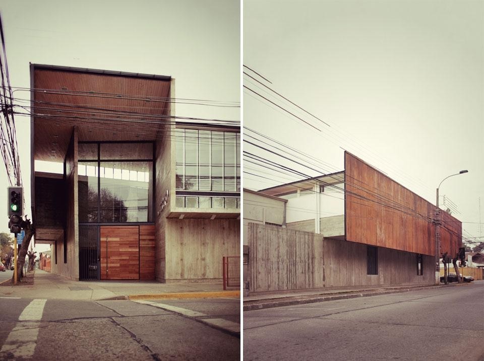 Surco (Juan Paulo and Felipe Alarcón Carreño), post-earthquake reconstruction of curricular administrative building in Colegio María Auxiliadora, Linares, Chile