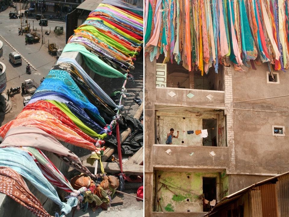 Top and above: Studio Mumbai, <em>Saree Building</em>. Photos by Mitui Desai