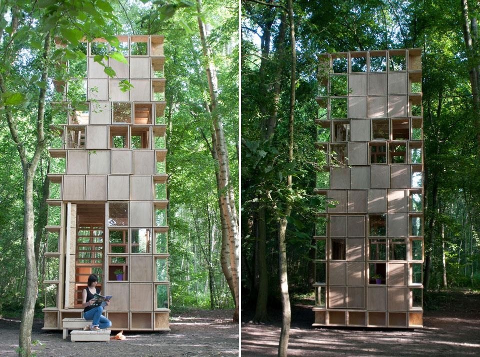 CLP Architectes, Observatory Pavilion in wood, Muttersholtz, France CLP Architectes, Observatory Pavilion in wood, Muttersholtz, France