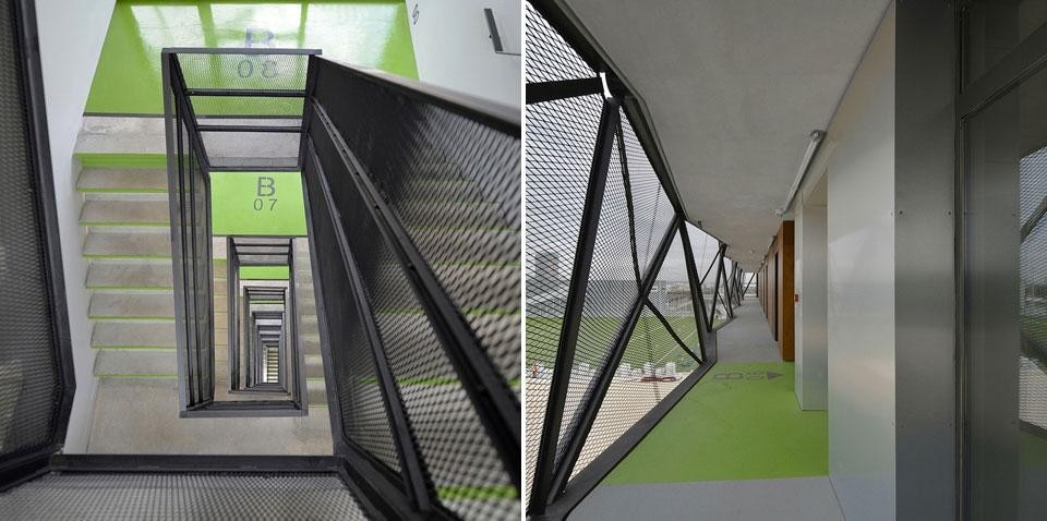 Ofis, Basket Apartment, student housing with 192 studios, Paris, France 2012