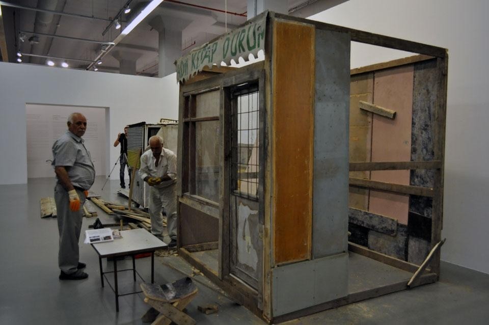 Top and above: <em>Musibet</em> installation view at the 1st Istanbul Design Biennial