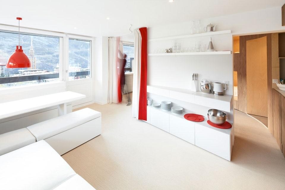 h2o Architectes, <em>The Cabin</em>, interior design of a ski resort apartment in Menuires, France