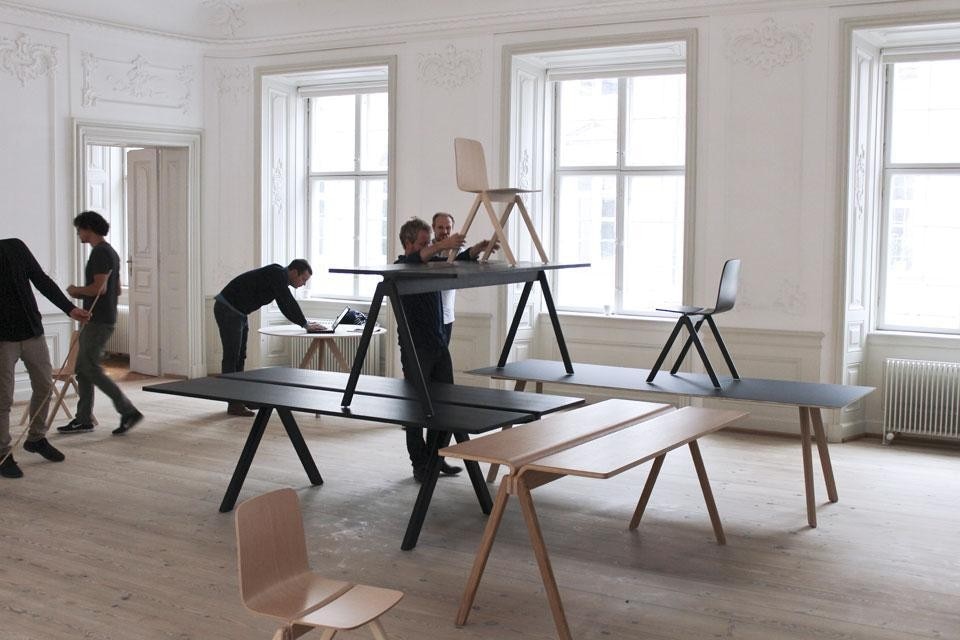 Studio Bouroullec, <em>A-Collection</em> — chair, bench and table — for Danish furniture manufacturer Hay