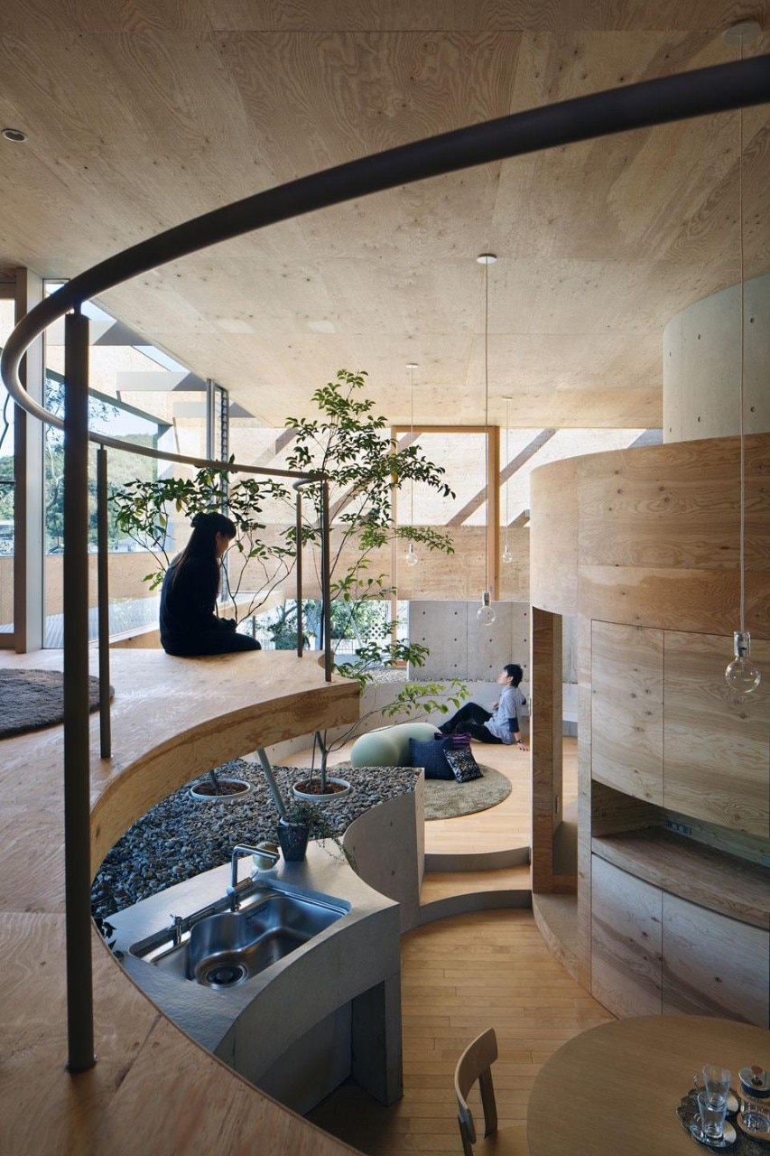UID architects, Pit house, Okayama, Japan 2012

