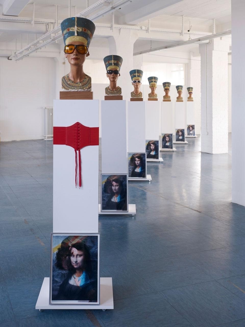 Isa Genzken, installation in artist's studio of <em>Untitled</em>, 2012. © Isa Genzken. Courtesy the artist, Hauser & Wirth and Galerie Buchholz, Cologne Isa Genzken, installation in artist's studio of <em>Untitled</em>, 2012. © Isa Genzken. Courtesy the artist, Hauser & Wirth and Galerie Buchholz, Cologne