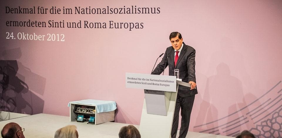 Romani Rose, chairman of the Sinti and Roma Association in Germany. Photo Marko Priske