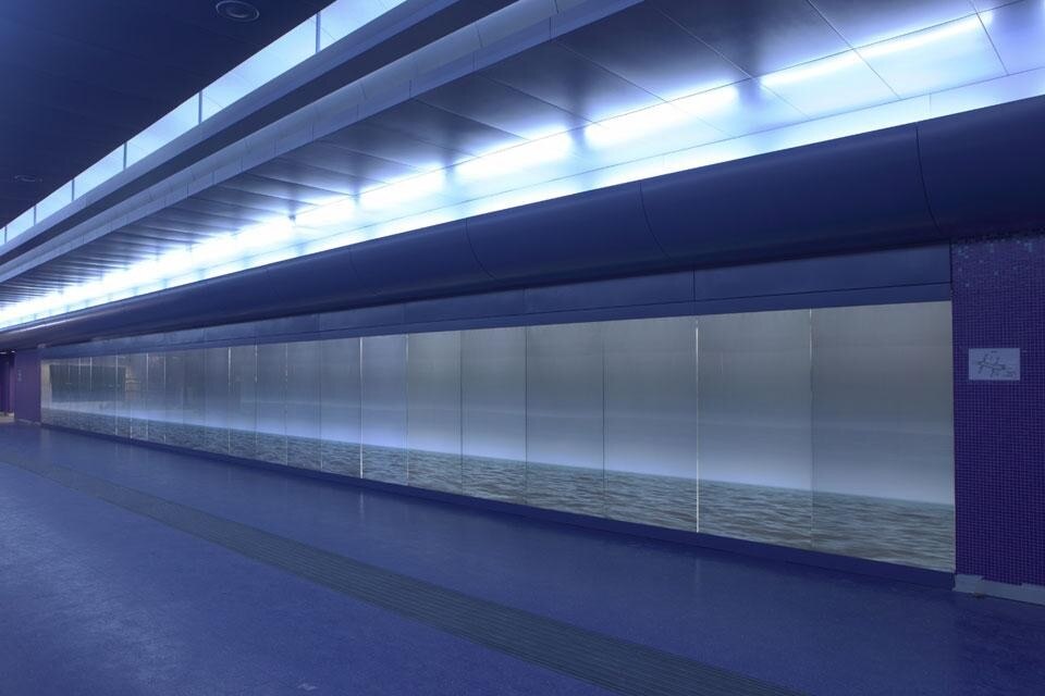 Robert Wilson, <i>By the sea...you and me</i>, Toledo Station, Naples metro, 2012