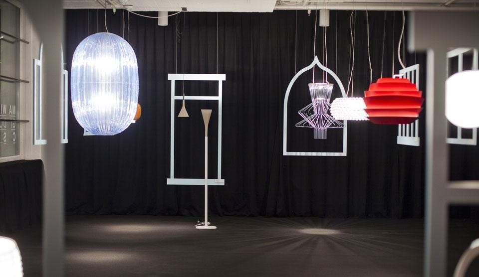 Luca Nichetto, <i>Magic Windows</i> installation for Foscarini, during the 2013 Stockholm Design Week