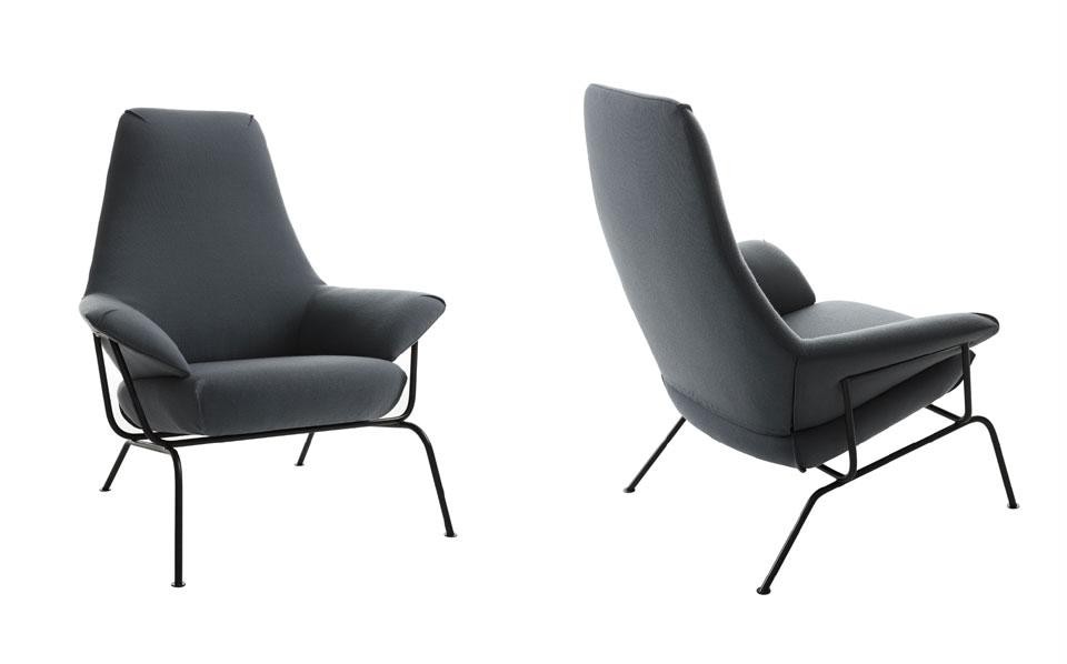 Top and above: Luca Nichetto, <em>Hay</em> lounge chair for One Nordic