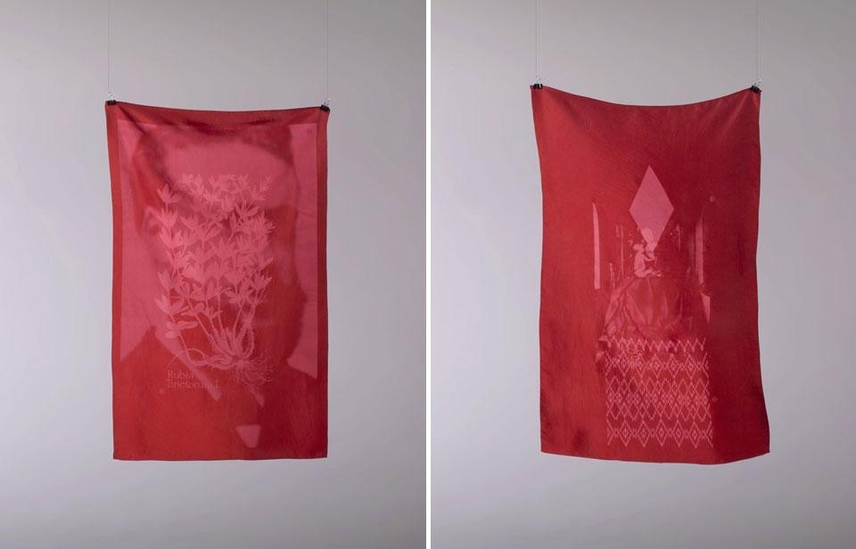 Studio Formafantasma, <em>BTMM1514 (Turkish Red)</em>, collection of 17 silk textiles Studio Formafantasma, <em>BTMM1514 (Turkish Red)</em>, collection of 17 silk textiles