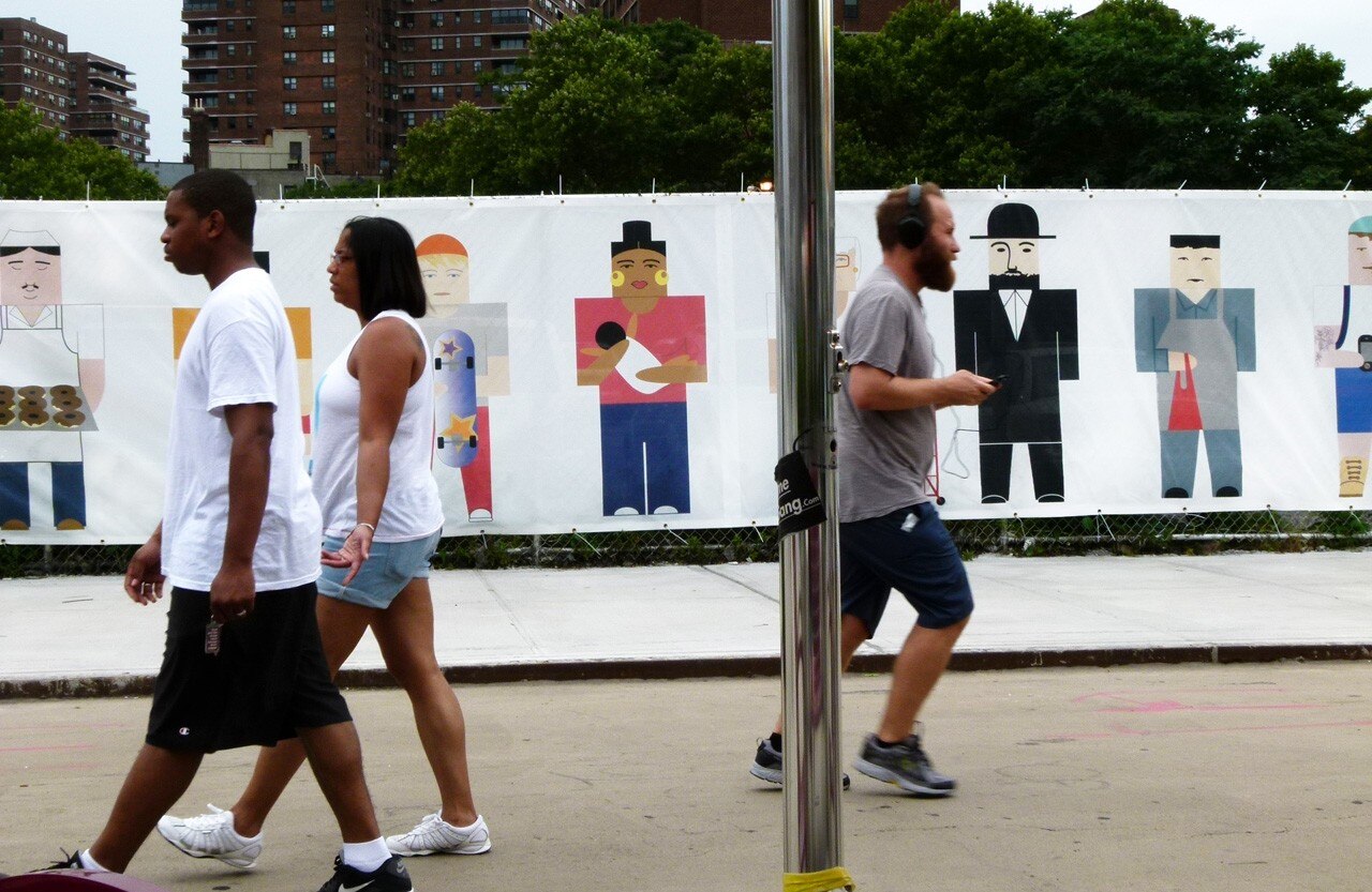 Constantin and Laurene Boym, LES History Fence, 2014