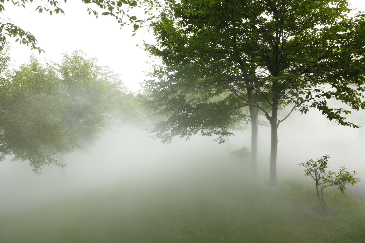 Fujiko Nakaya, <i>Fogscape #47412</i>, 2014. Courtesy of Creative City Sapporo, International Art Festival Executive Committee