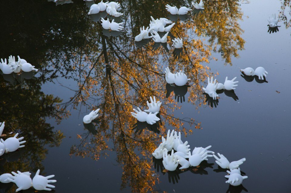 Luzinterruptus, ¿Saliendo a flote?, Lormont, France