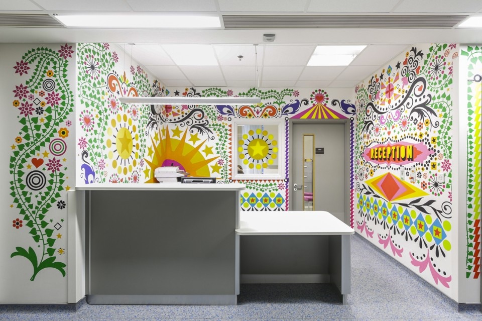 Vital Arts, Morag Myerscough, 2012, The Royal London Children’s Hospital. Photography Gareth Gardner