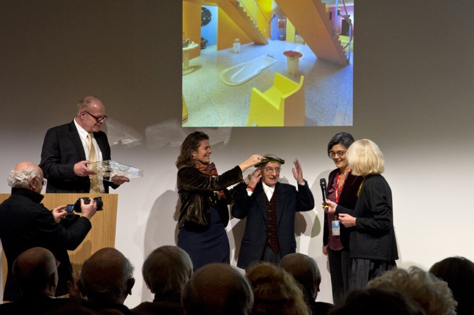 A moment of the award ceremony