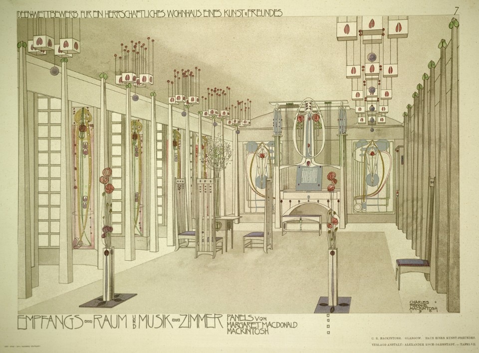 Charles Rennie Mackintosh, Design for a house for an art lover, 1901. © RIBA Library