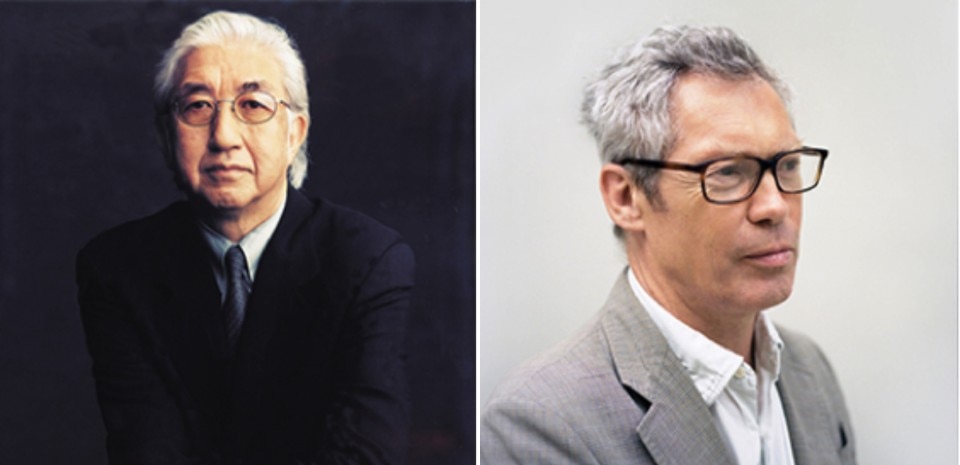 Yoshio Taniguchi (Photo: Timothy Greenfield-Sanders) and Jasper Morrison (Photo: Kento Mori)