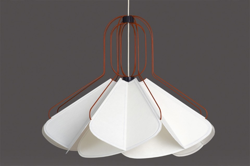 Collection Objets Nomades, Louis Vuitton. Raw Edges, Concertina light shade