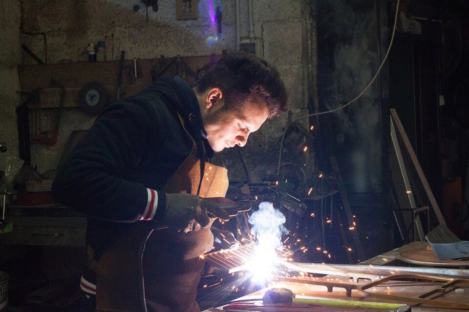 Vittorio Venezia, OfficineCalderai