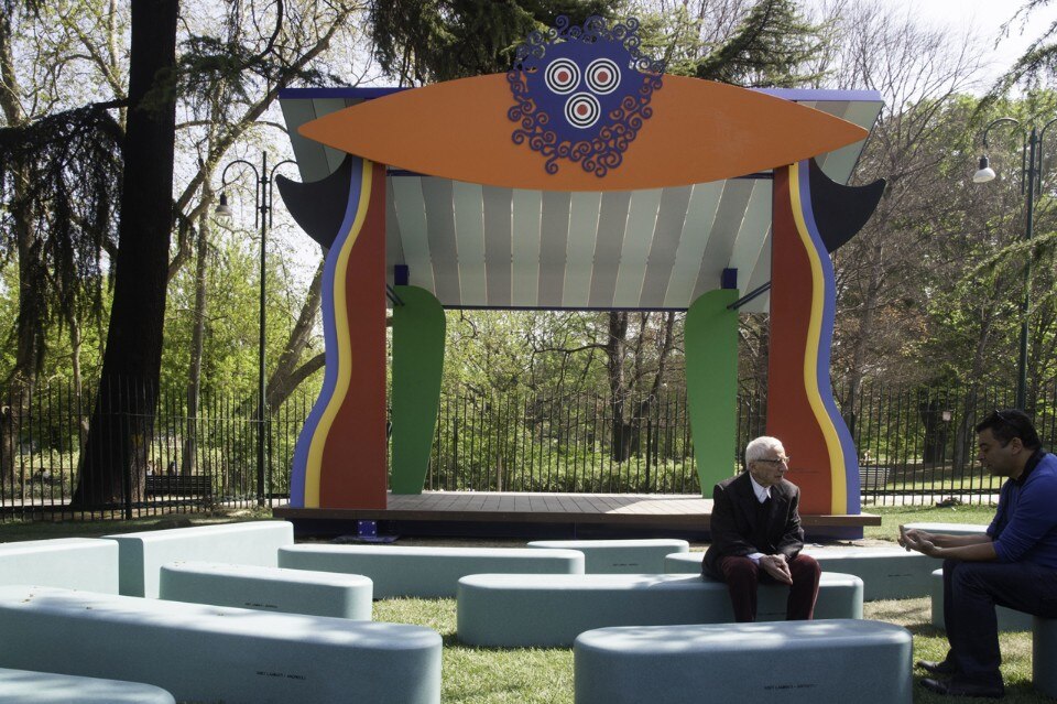 Mendini, Teatro dei burattini, Giardino della Triennale. photo Francesco Nicolini