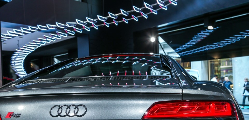 Audi City Lab, installazione di Moritz Waldemeyer