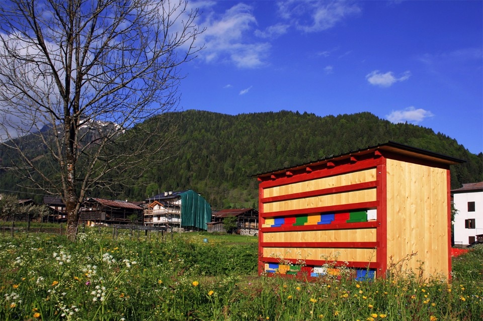 Massimiliano Dell’Olivo, Bienenhaus, Canale d’Agordo, Biella. Photo Massimiliano Dell’Olivo