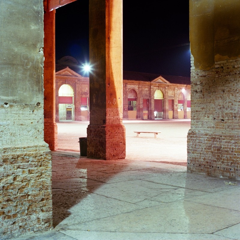 Olivo Barbieri, <i>Lugo, Ravenna</i>, 1982, da <i>Viaggio in Italia</i>, 1984. Inkjet Print on Archival Paper, 20 x 20 cm. © Olivo Barbieri