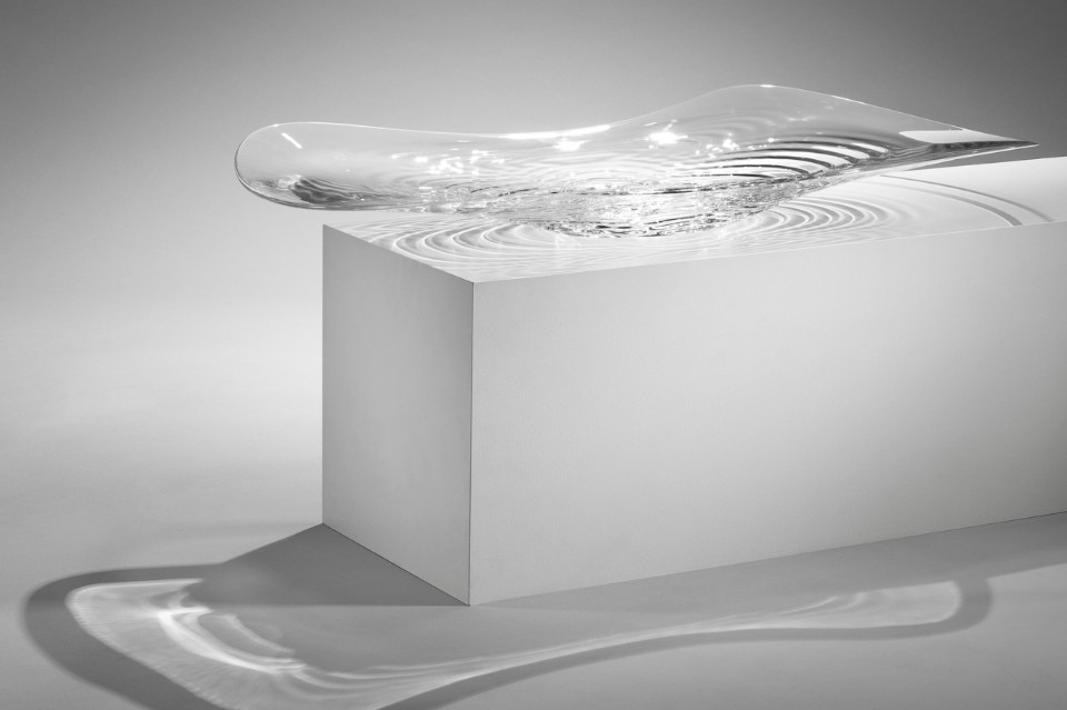 <b>Top and above</b>: Zaha Hadid, Bowl Liquid Glacial ® Matthew Farrand, 2015