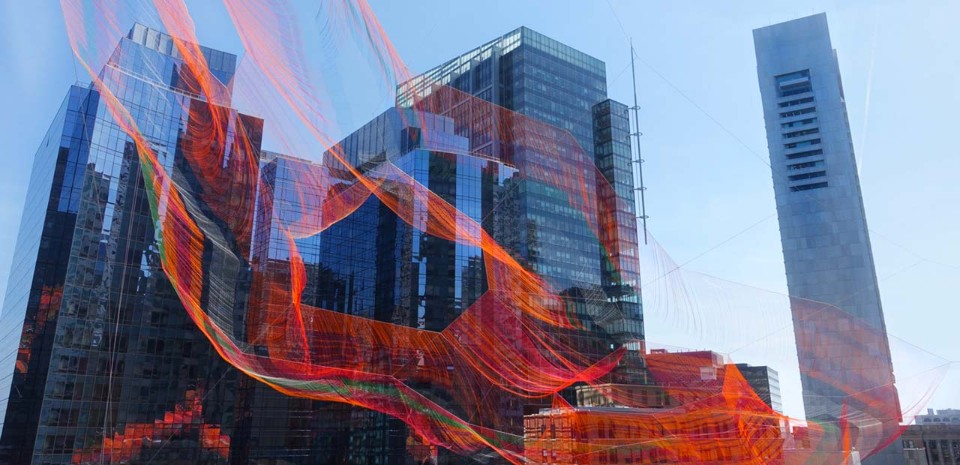 Janet Echelman, <i>As If It Were Already Here</i>, Rose Kennedy Greenway, Boston