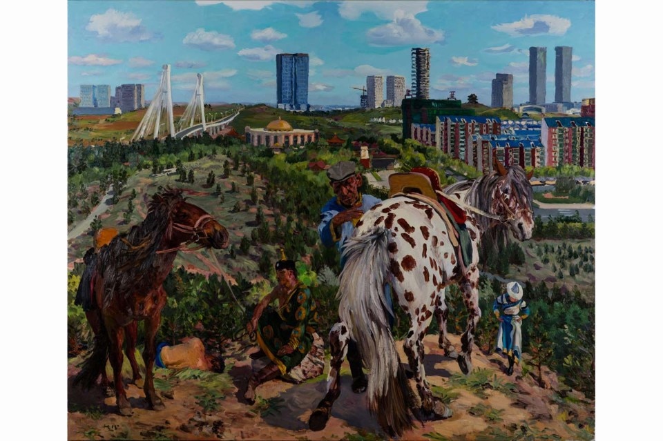  Liu Xiaodong, <i>Diary of An Empty City 3</i>, 2015. Oil on Canvas, 250 x 300 cm. Collection of the artist