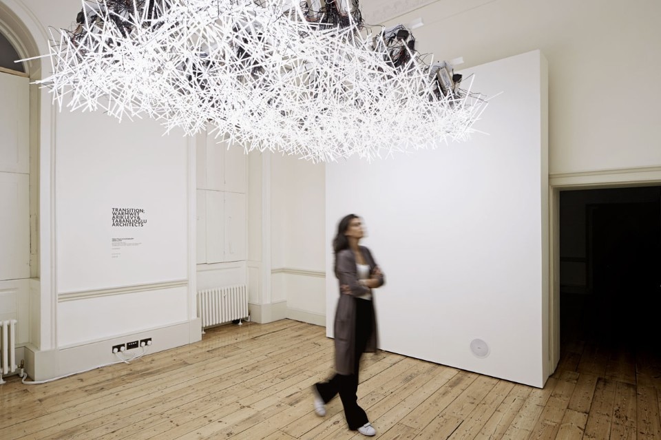 Arik Levy, FractalCloudWarm, Transition; Warm Wet. View of the installation at the Somerset House, London