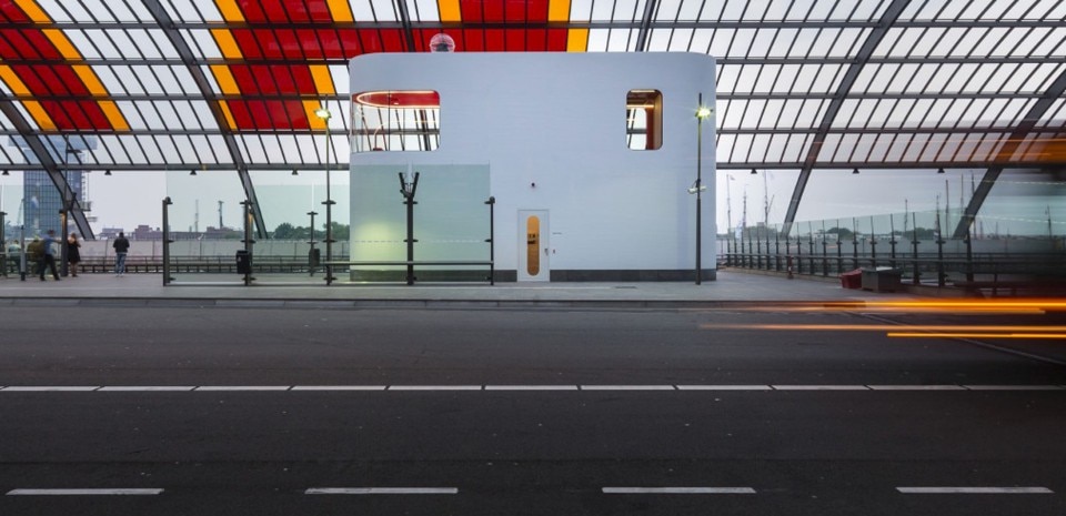 Benthem Crouwel Architects, Bus Drivers Buiding, Bus station Amsterdam Centraal, The Netherlands