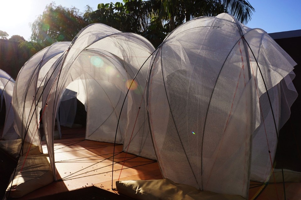 Sack and Reicher + Muller with Eyal Zur, Sway, A lightweight pavilion at SCAF, Sydney