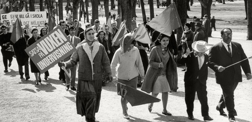 Björn Langhammer, <i>No titel</i>, From the series <i>Rom sam 1963-66. May day demonstration</i>, 1965 © Björn Langhammer