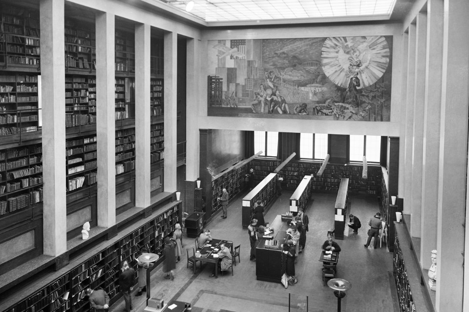 Deichmanske bibliotek, hovedutlånet, 1959 Deichmanske bibliotek, hovedutlånet, 1959