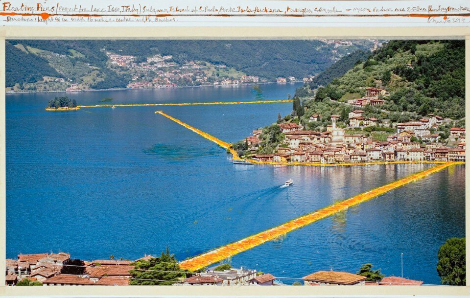 Christo , <i>The Floating Piers (Project for Lake Iseo, Italy)</i>, 2014