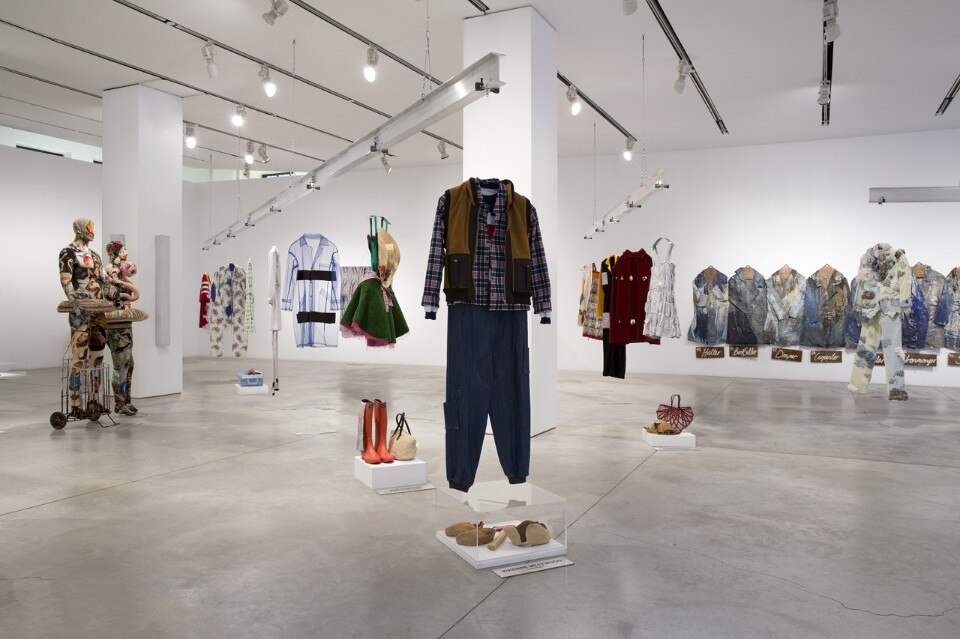 “Workwear/Abiti da Lavoro”, view of the exhibition at the The Sheila C. Johnson Design Center “Workwear/Abiti da Lavoro”, view of the exhibition at the The Sheila C. Johnson Design Center